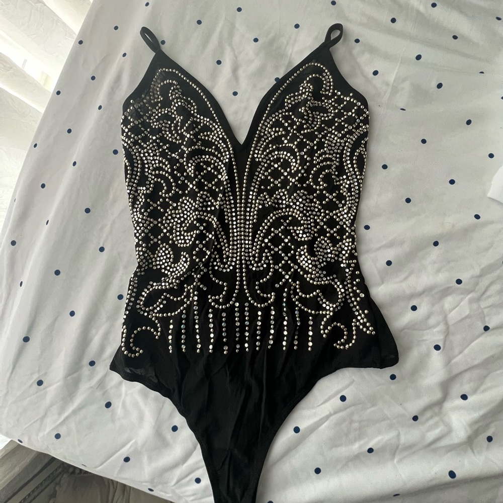 rhinestone bodysuit